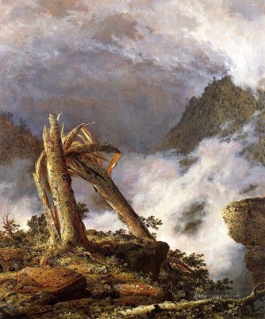  Sturm Galerie - Sturm in die Berge Landschaft Hudson Fluss Frederic Edwin Church
